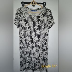 Apt 9 Black and White Floral Dress
